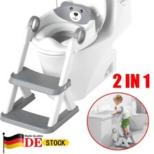 Toilettentrainer mit Treppe Töpfchen Kinder Klositz WC Sitz Baby Toilettensitz