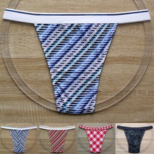 Herren String  - gemustert -