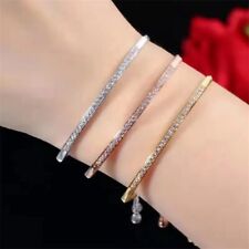 Armband Damen Verstellbar Zirkonia Strass Silber Gold Rose Mode Schmuck