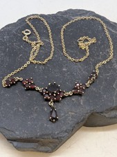 Vintage Granat Collier 925