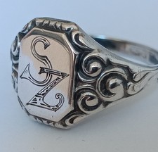 Siegel Ring Silber Antik