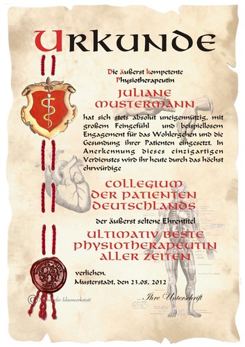 Xxl urkunde - ,