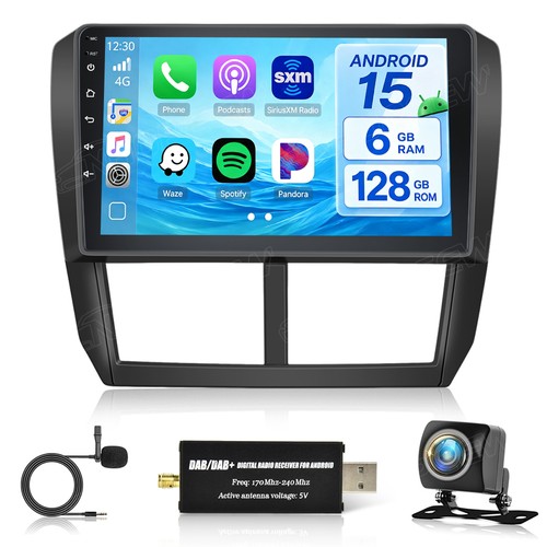 Dab 128g android 15 - dab+, 6+128g