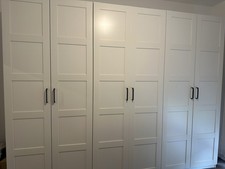 Weißer Kleiderschrank, gebraucht, IKEA Pax , 300x60x236