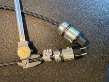 HIGH END NETZKABEL 3x1,5 SUPRA LOAD KABEL, VERGOLDETE, ADERENDHÜLSEN ALU STECKER