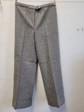 Hose Stoffhose Damen Grau Wolle Vintage Quintett DDR Größe 42 M 100cm #256655