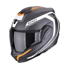 Scorpion EXO-TECH EVO CARBON Cosy Helm (Schwarzmatt/Orange) Gr: M (57)