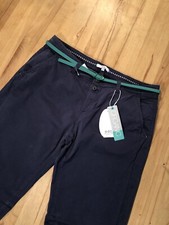 Neu Esprit Baumwoll Stretch Chino Hose 100% Organic Mit Gürtel Gr.38