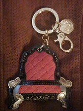 Braccialini, Schlüsselanhänger, Leder, Gold Hardware, Nicht Gebraucht 