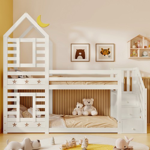 Kinderbett hausbett etagenbett - kinderbett,