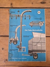 Orig. Schlepper Prospekt Fella Häckselkette Traktor Fendt Güldner IHC 