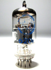 Telefunken 6201/ E81CC/ECC801 Röhre, Rarität  blue Print, triple mica tube