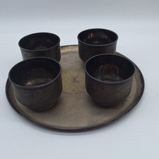 Vintage 4 Schnapsbecher auf
