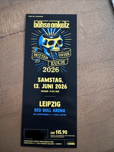Böhse onkelz ticket - böhse, 1