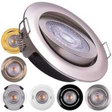 LED Einbaustrahler flach LUMIRA 5W warmweiß Einbauspot Deckenstrahler Deckenspot
