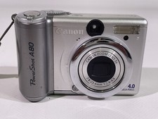 Canon PowerShot A80 DigitalKamera 4.0 MP Zoomobjektiv Silber Defekt Ersatzteil G