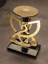 Original alte Waage Jugendstil Briefwaage Columbus Marmor Messing