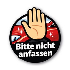 Bitte nicht anfassen Sticker