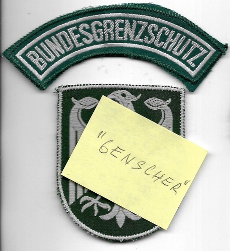 Bgs polizei 2teilig - bgs, 1970er