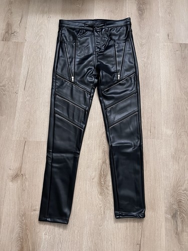 Herren kunstleder hose - kunstleder,