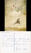 DIETER PORTUGALL DOPPELDECKER ORIGINALFARBRADIERUNG Flugzeug 1991