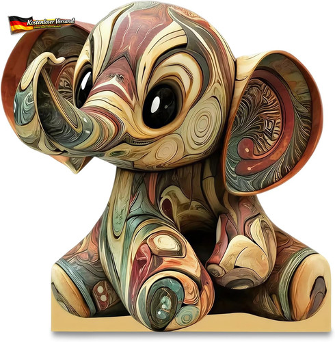 Elefanten deko holzfiguren - elefanten,