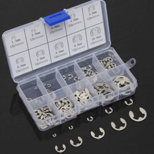 120x Edelstahl E-Clip Set