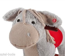 Schaukelpferd Schaukeltier Schaukel Esel BUFFY + Sattel + Sound Knorrtoys