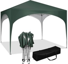 Pavillon 3x3 m Sonnenschutz Gartenpavillon Camping Festival Grün 03gn