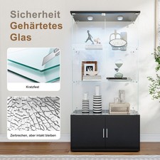 Glasvitrine 4-türig