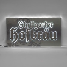 Stuttgarter Hofbräu Bier LED Leuchtreklame Leuchtwerbung inkl. Netzteil 90x47cm