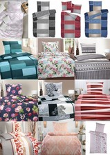 Bettwäsche Winter Biber Baumwolle Feinbiber 135x200 + 80x80 cm  2 - 4 tlg teilig