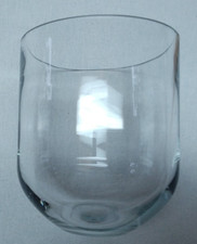 große neutrale, glatte Glasvase Dekoglas    U1