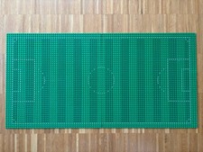 Lego 2x Bauplatte Fußballfeld Grundplatte 48 x 48 Noppen Fußball