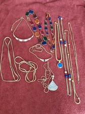 Schmuck Konvolut Schmuckkonvolut Modeschmuck Set überwiegend goldfarben