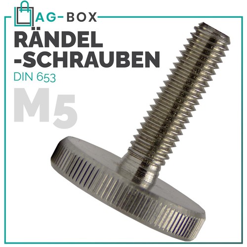 Rändelschrauben din 653 - rändelschrauben,