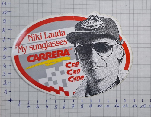 Aufkleber carrera sunglasses - aufkleber, "carrera