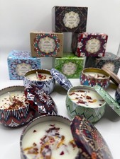 Set of 4 Duft Kerzen, Blumig