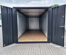 Gartencontainer Werkzeuglager Materialcontainer Containerlager 6m RAL7021 Lager