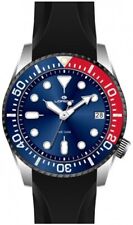 LORENZ Taucher 26975CC Herrenuhr Blau Gummi Quarz 39 MM Sub 100 Meter