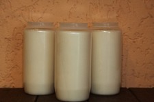 20 Grabkerzen weiß T6