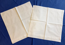 2 alte Damast-Kissen-Bezüge Gr. 40 x 41 cm mit Borte