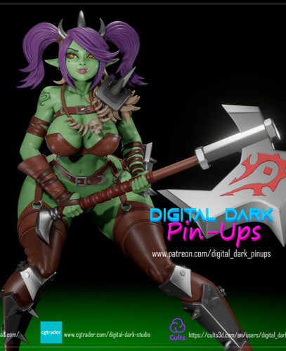 Wow ork girl axe warrior - warrior,