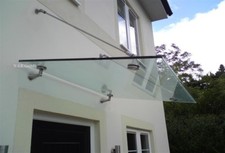 Glasvordach Vordach  Haustür