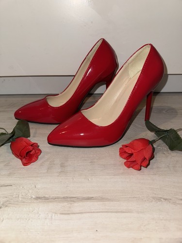 Rote pumps leder schuhe - pumps,