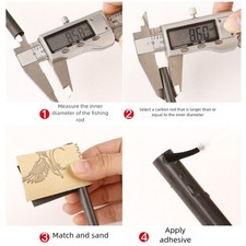 Angelausrüstung Reparatur Kohlefaser Reparatur defekte Rute Ersatz einfache Ins