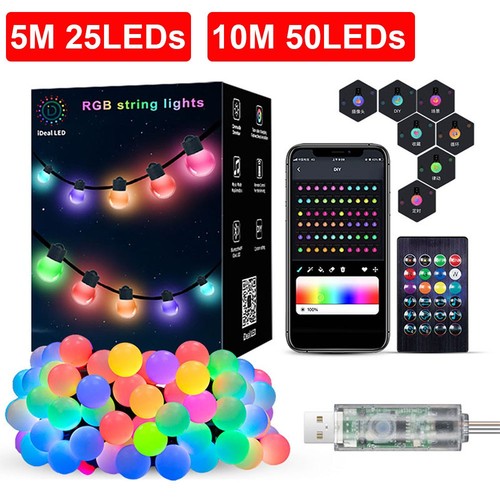 Led lichterkette kugel - led,