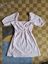 MAMA H&M Stillkleid mit Puffärmel Gr. S - rosa / Umstandsmode / Umstandskleid