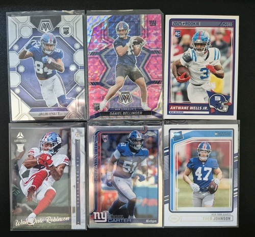 New york giants 6er - giants, 6er-rookie-lot