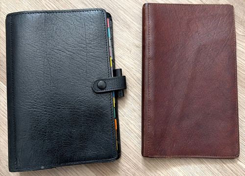 Vintage filofax kalbsleder - x,